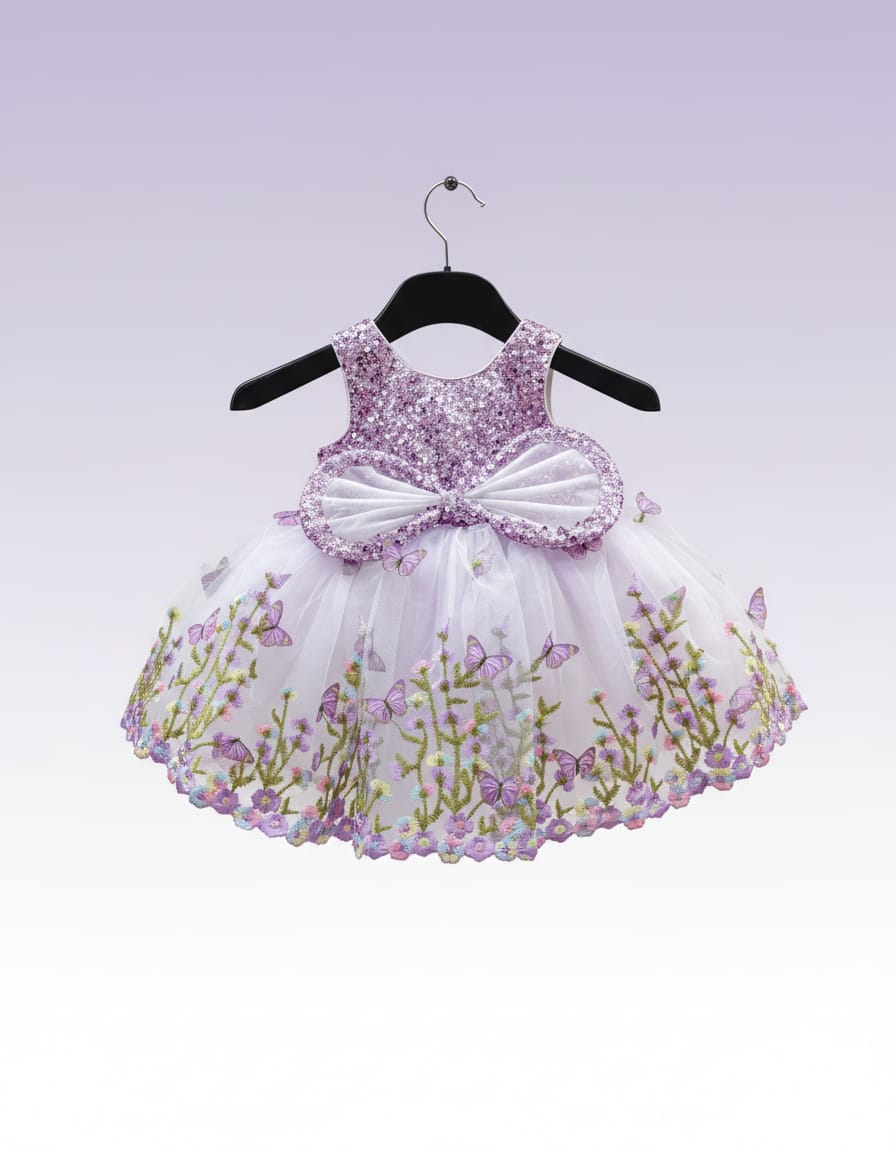 Lavender Doll Frock